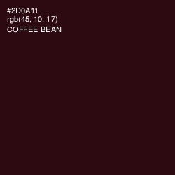#2D0A11 - Coffee Bean Color Image
